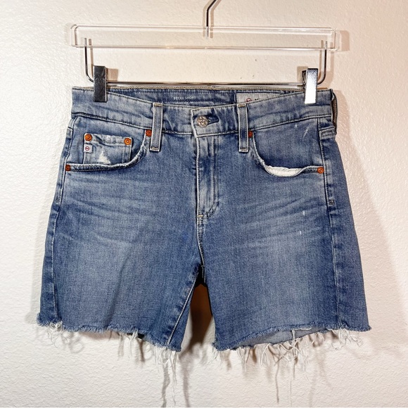 AG Adriano Goldschmied – Pantaloncini Klay Terry In Spugna – Taglio Uomo – Tie-dye Blu Oceano